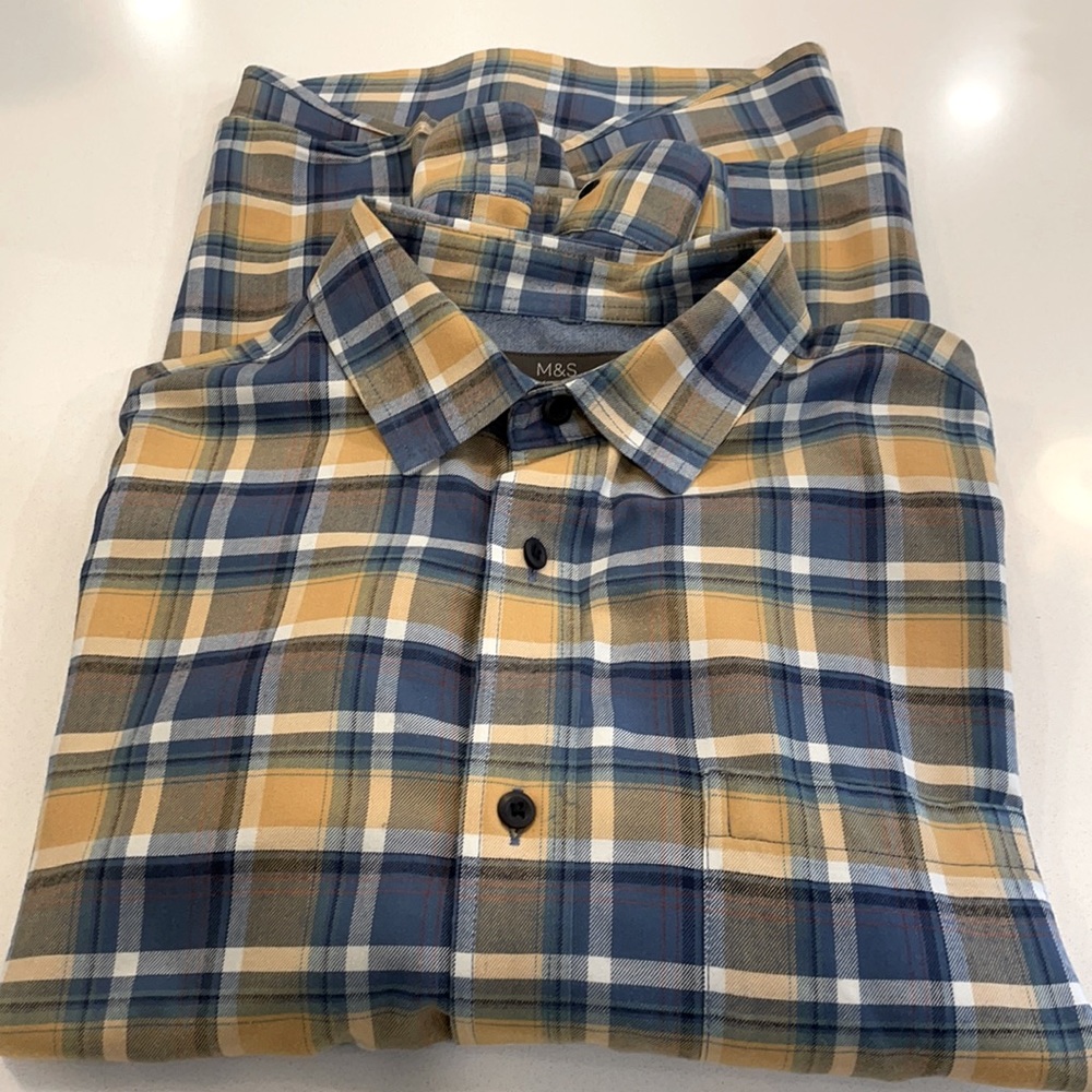 Marks & Spencer Pure Cotton Soft Casual Shirt L